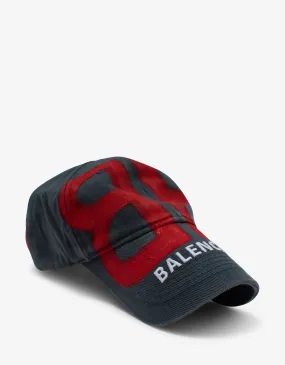 Balenciaga Dark Grey BB Spray Logo Cap