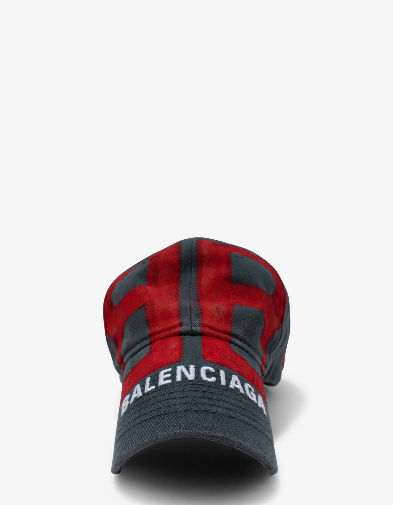 Balenciaga Dark Grey BB Spray Logo Cap