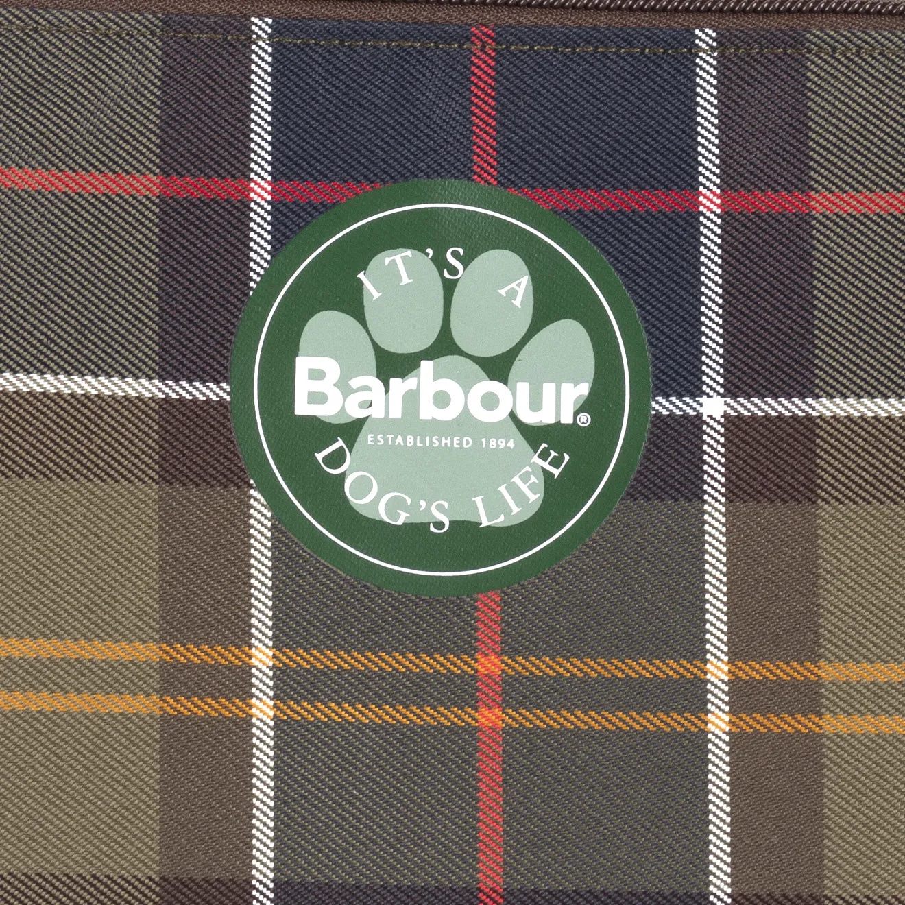 Barbour Dog Wash Bag Classic Tartan