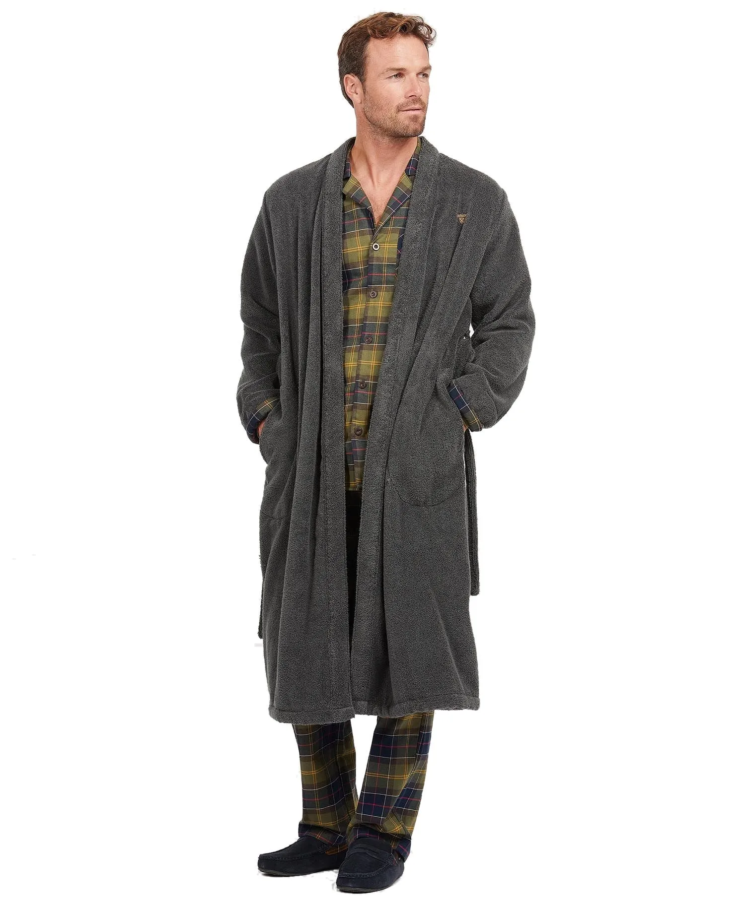 Barbour Mens 'Lachian' Towelling Dressing Gown