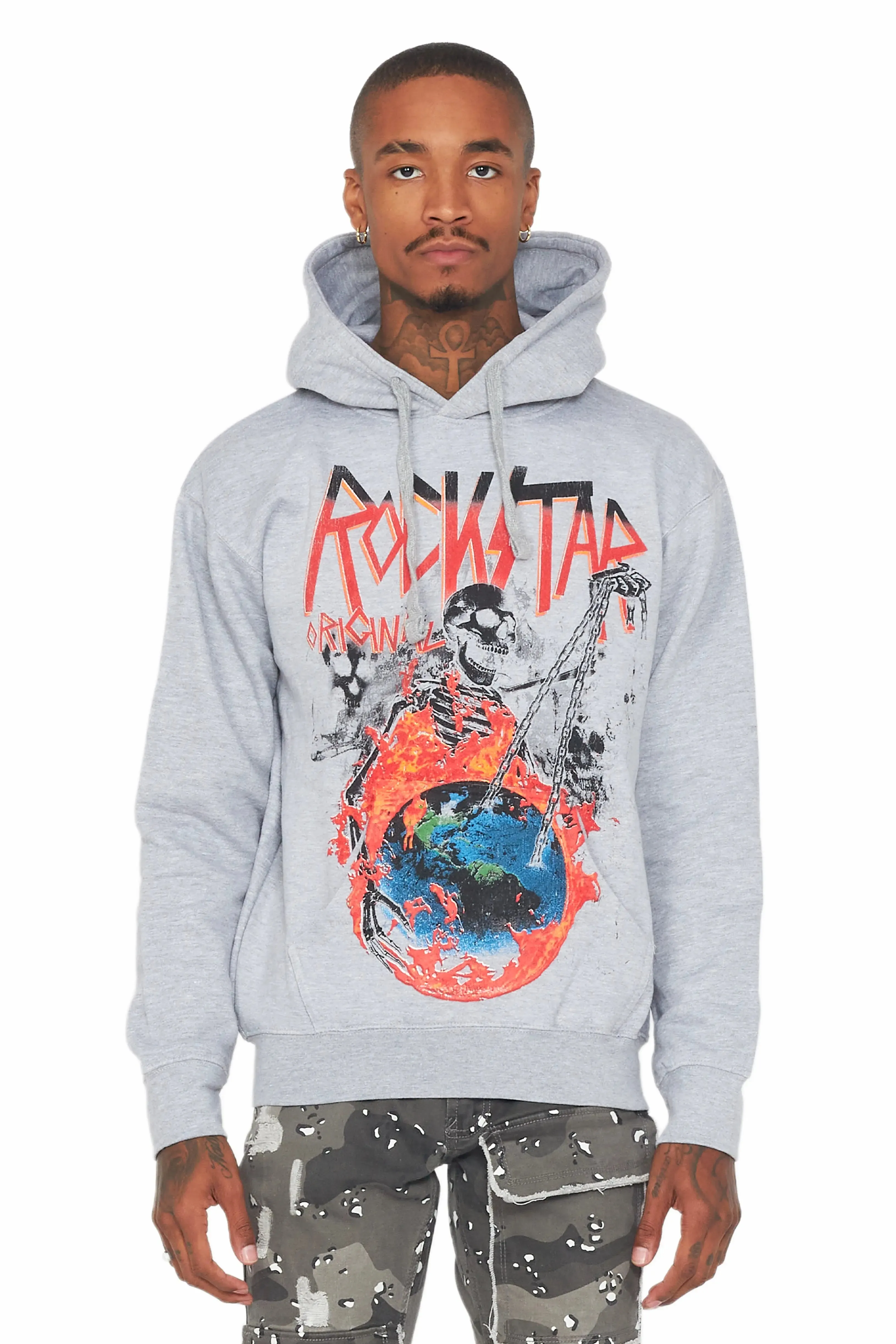 Barrett Grey Graphic Hoodie