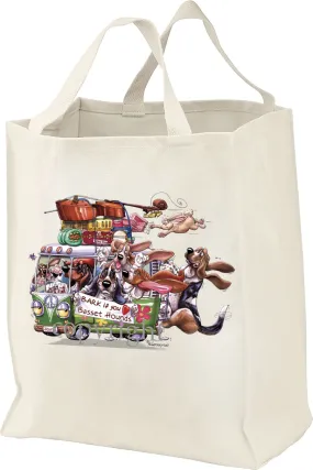 Basset Hound - Bark If You Love Dogs - Tote Bag