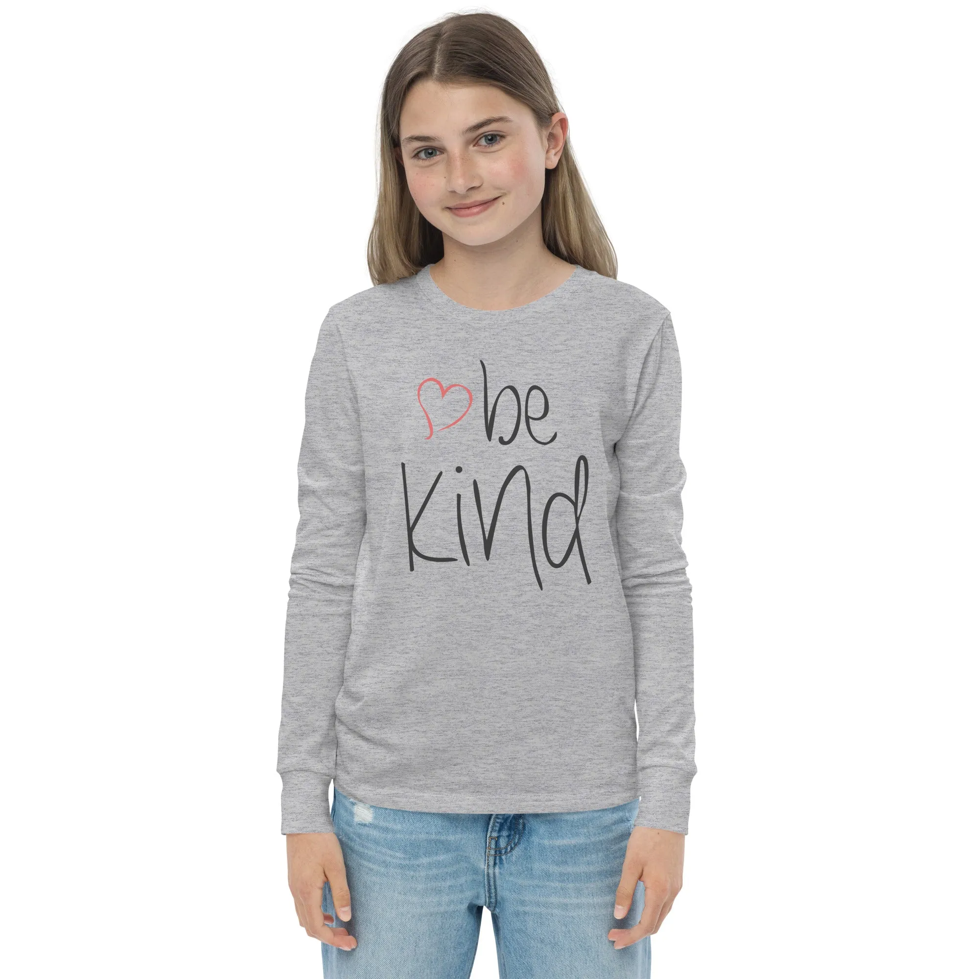 be kind Heart Youth Long Sleeve Tee