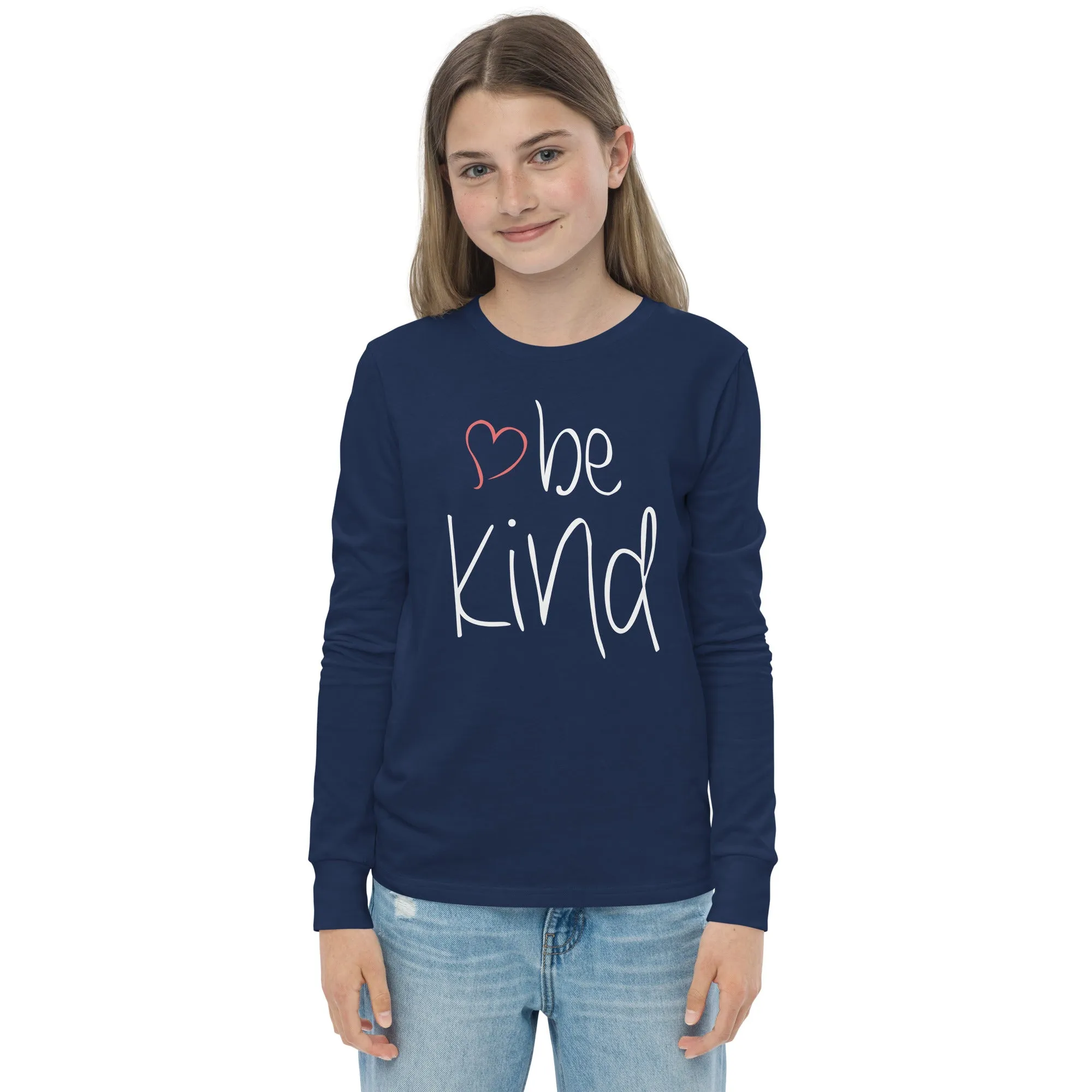 be kind Heart Youth Long Sleeve Tee