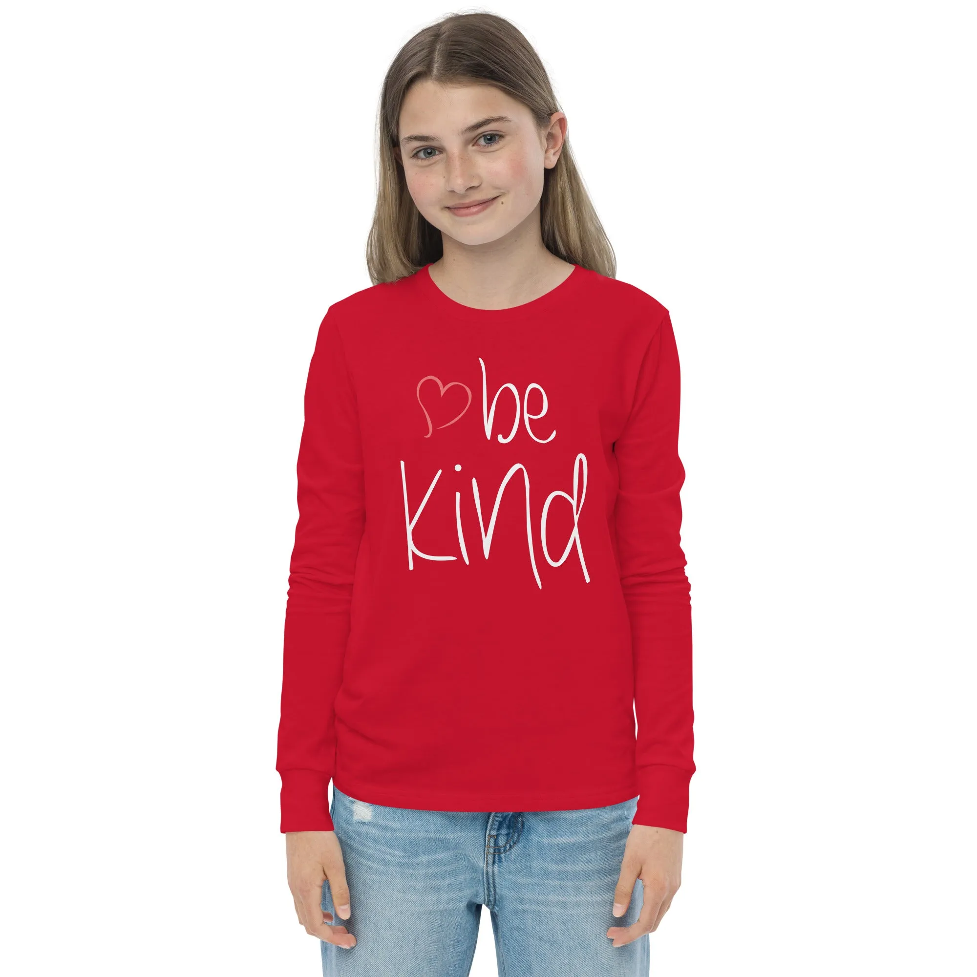 be kind Heart Youth Long Sleeve Tee