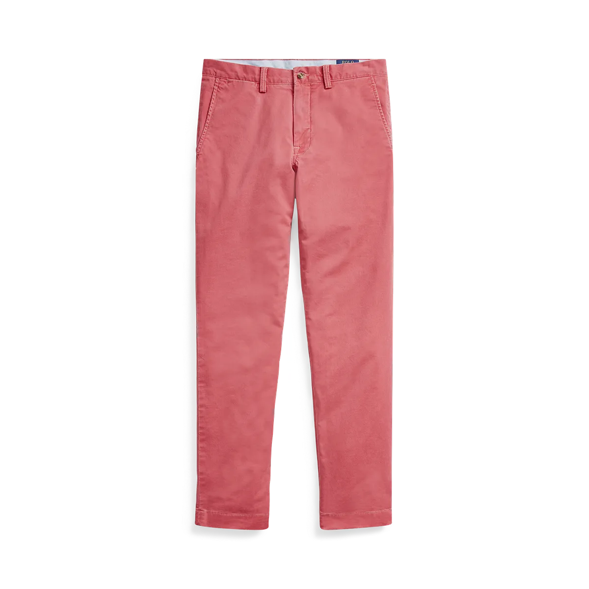 Bedford Straight Fit Stretch Twill Flat Front Pant in Nantucket Red