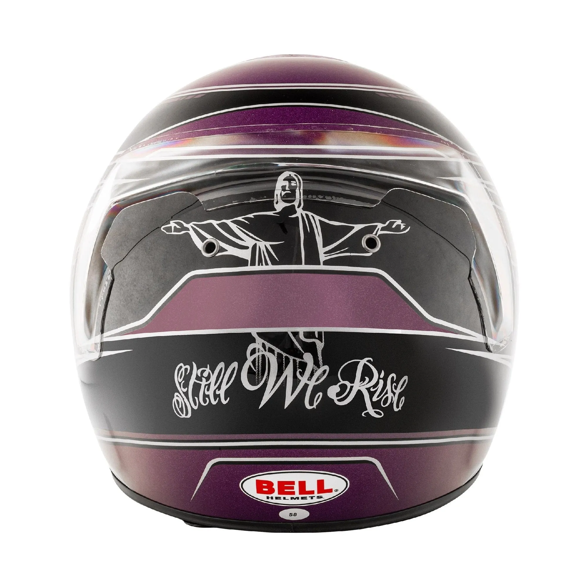 Bell KC7-CMR Kart Helmet Lewis Hamilton Black/Purple With Free HP Helmet Bag