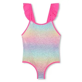 Billieblush Girls Pink Iridescent Swimsuit