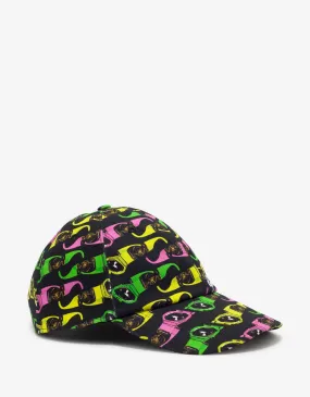 Black Biggie Sunglasses Print Cap