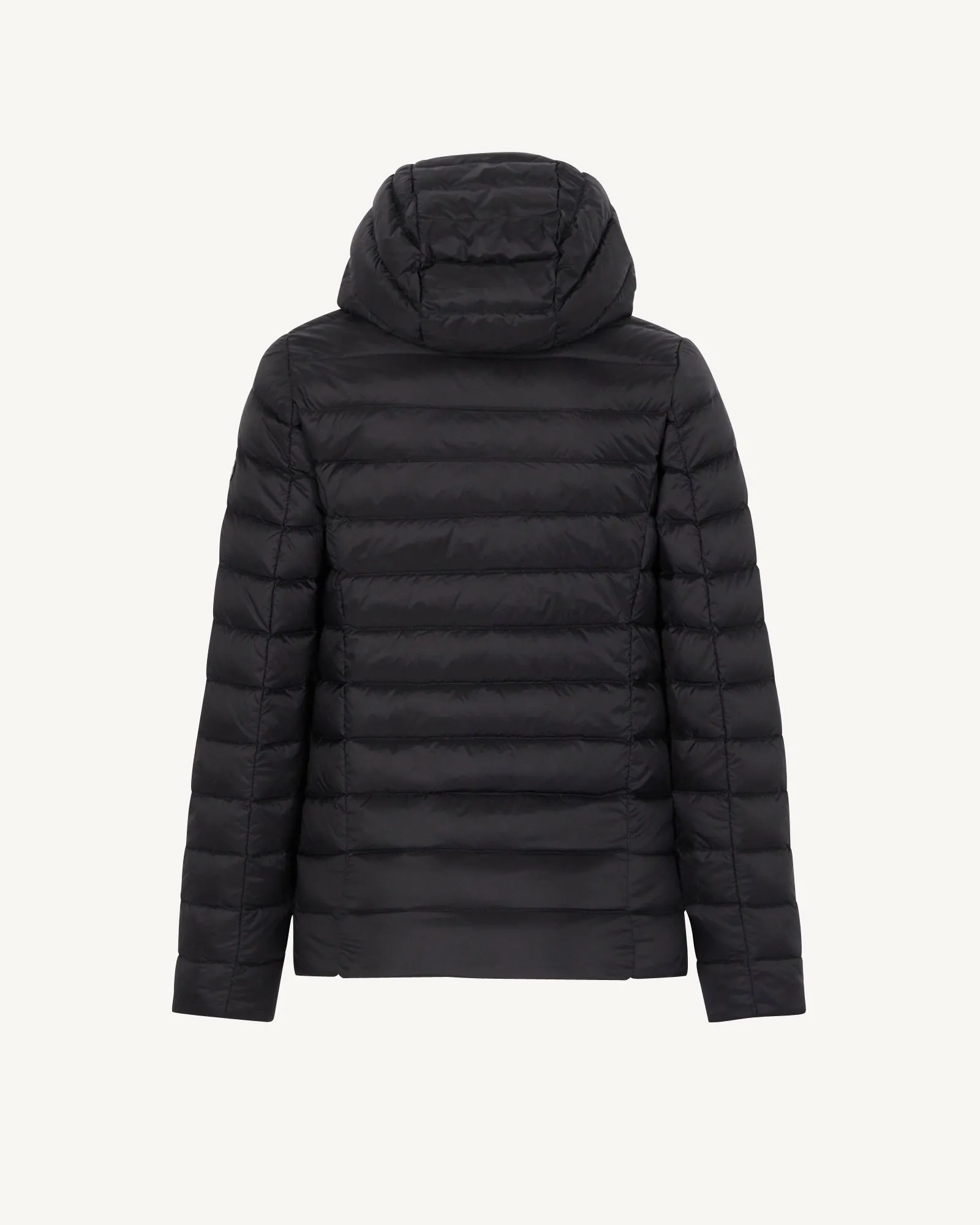 Black Hooded down jacket Carla