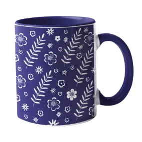 Blue Floral Mug