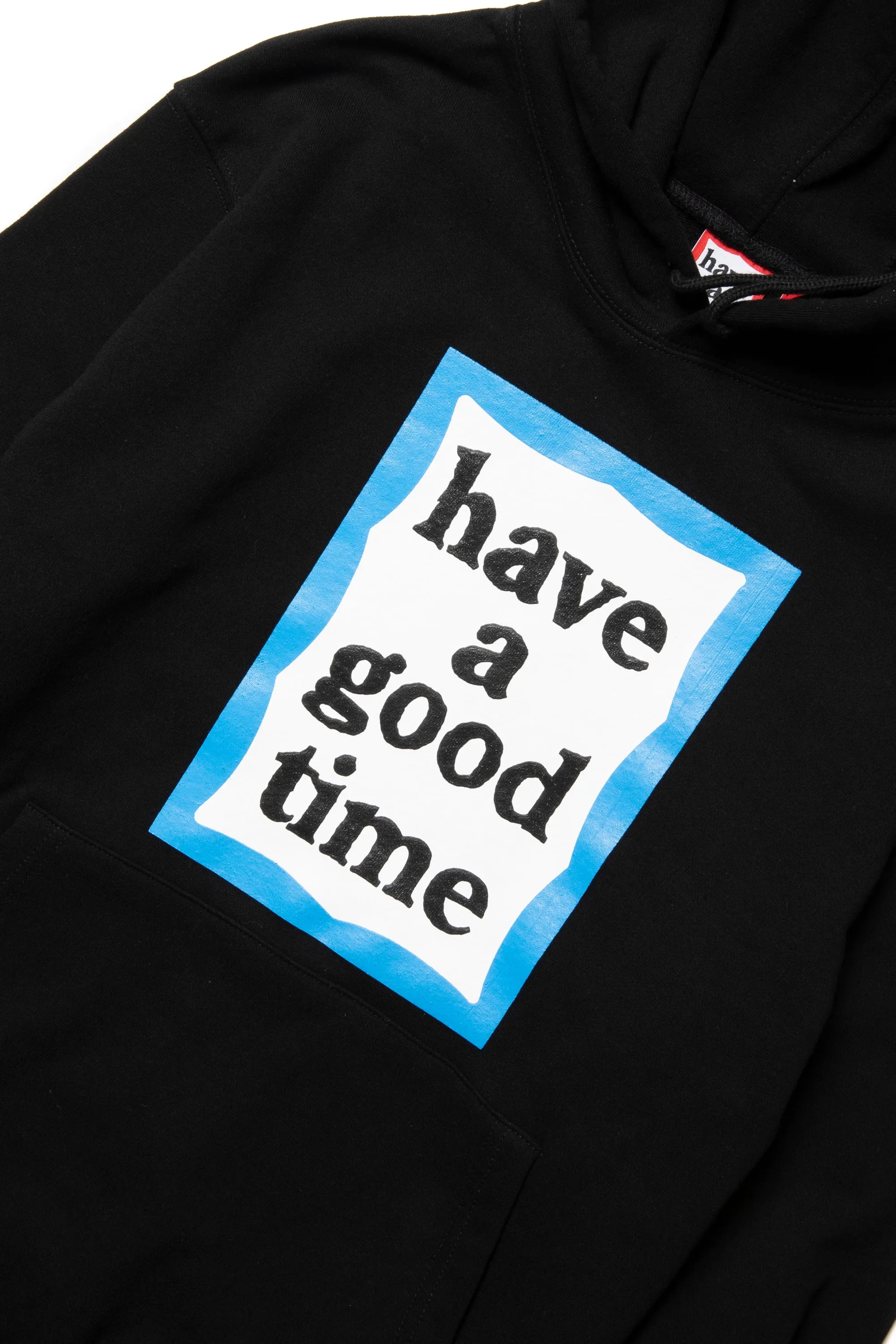 BLUE FRAME PULLOVER  HOODIE CO BLACK