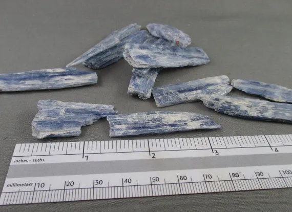 Blue Kyanite Crystal Blades Raw 5pcs J217**