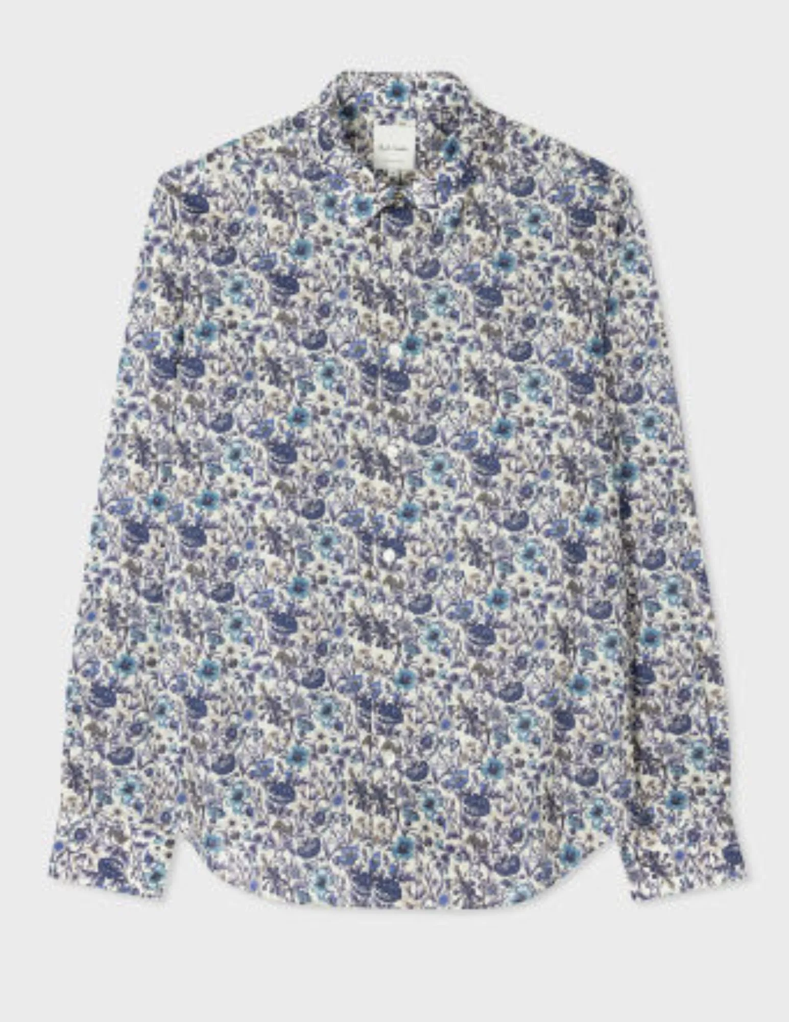 Blue Liberty Print Sportshirt