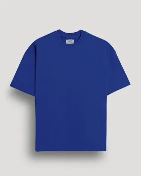 Blue plain oversized t-shirt