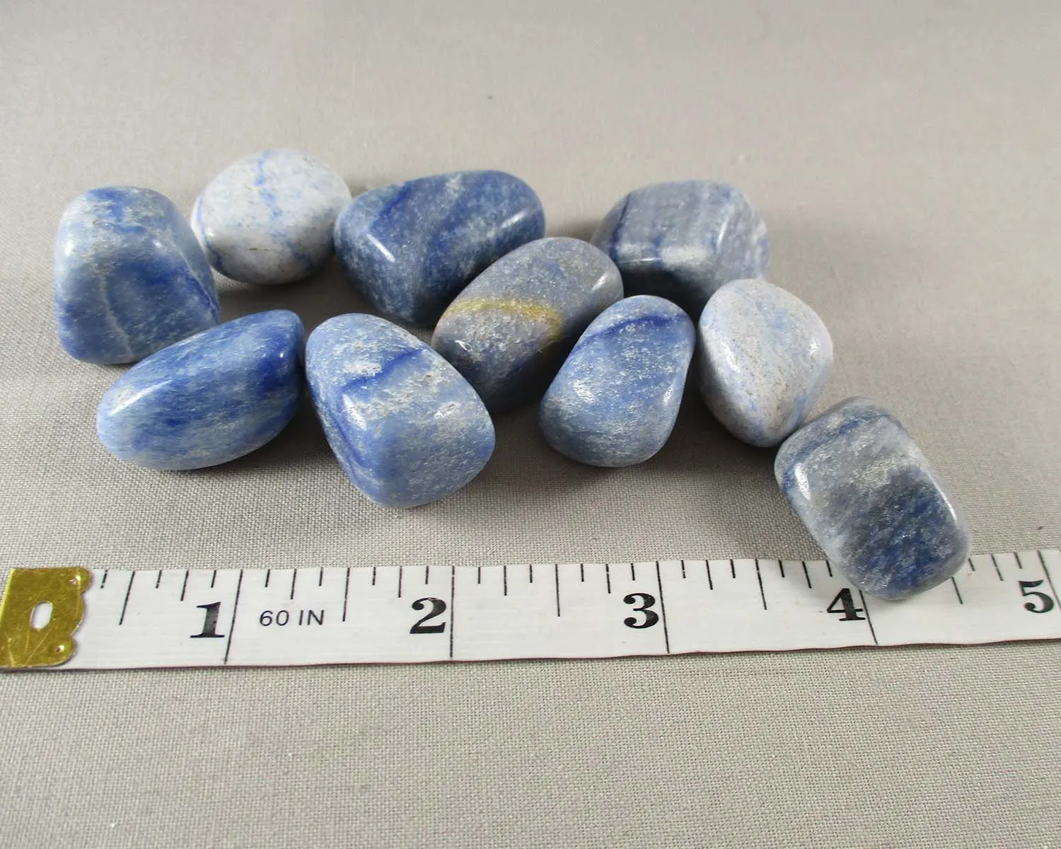 Blue Quartz Polished Stones 5pcs J067**