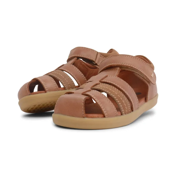 Bobux Kid  Plus Roam Caramel  Closed Toe Sandal  830506A