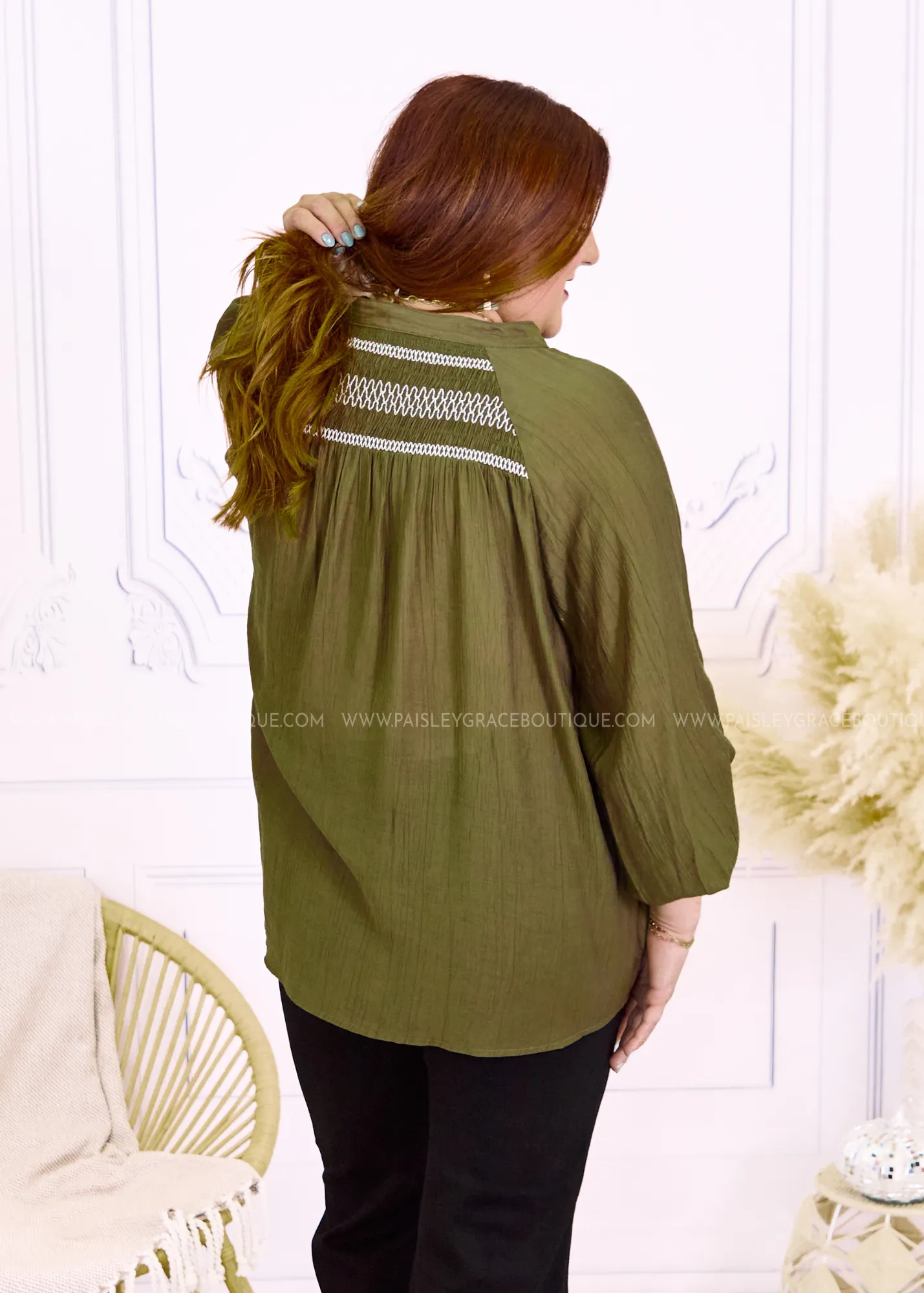 Bohemian Instinct Top - Olive