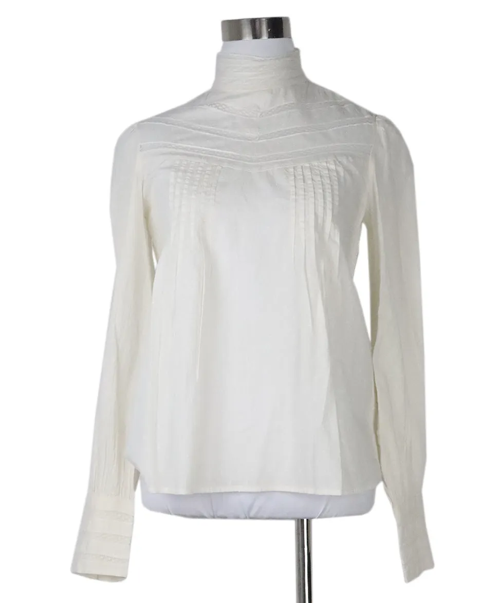 Bonpoint Ivory Cotton Blouse sz 2