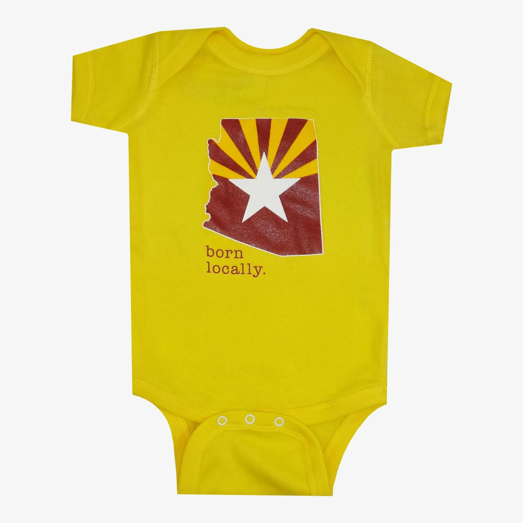 Born Locally Arizona Flag Onesie