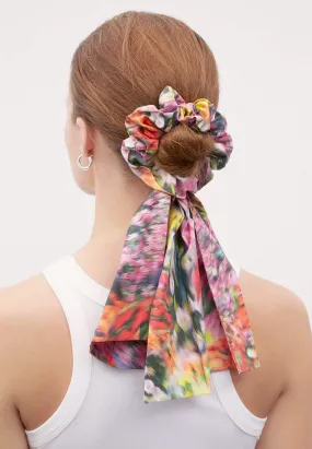 Bow Scrunchie - hazy floral