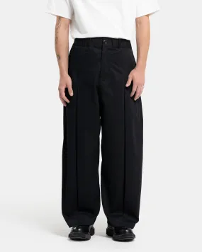 Box Pleat Trouser in Black