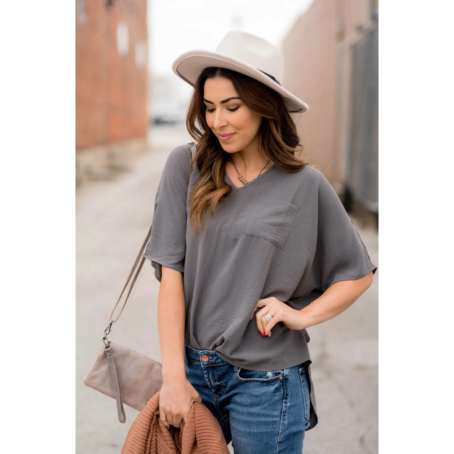 Boyfriend Pocket Blouse