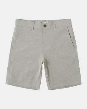 Boys Balance Hybrid 17 Boardshorts - Olive