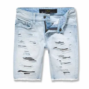 Boys Jordan Craig Abyss Denim Shorts (Ice Blue) J3185SB