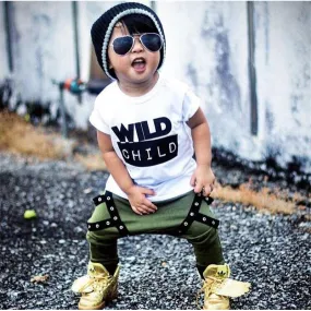 Boys Wild Child Street Rock T-shirt   Harem Pants