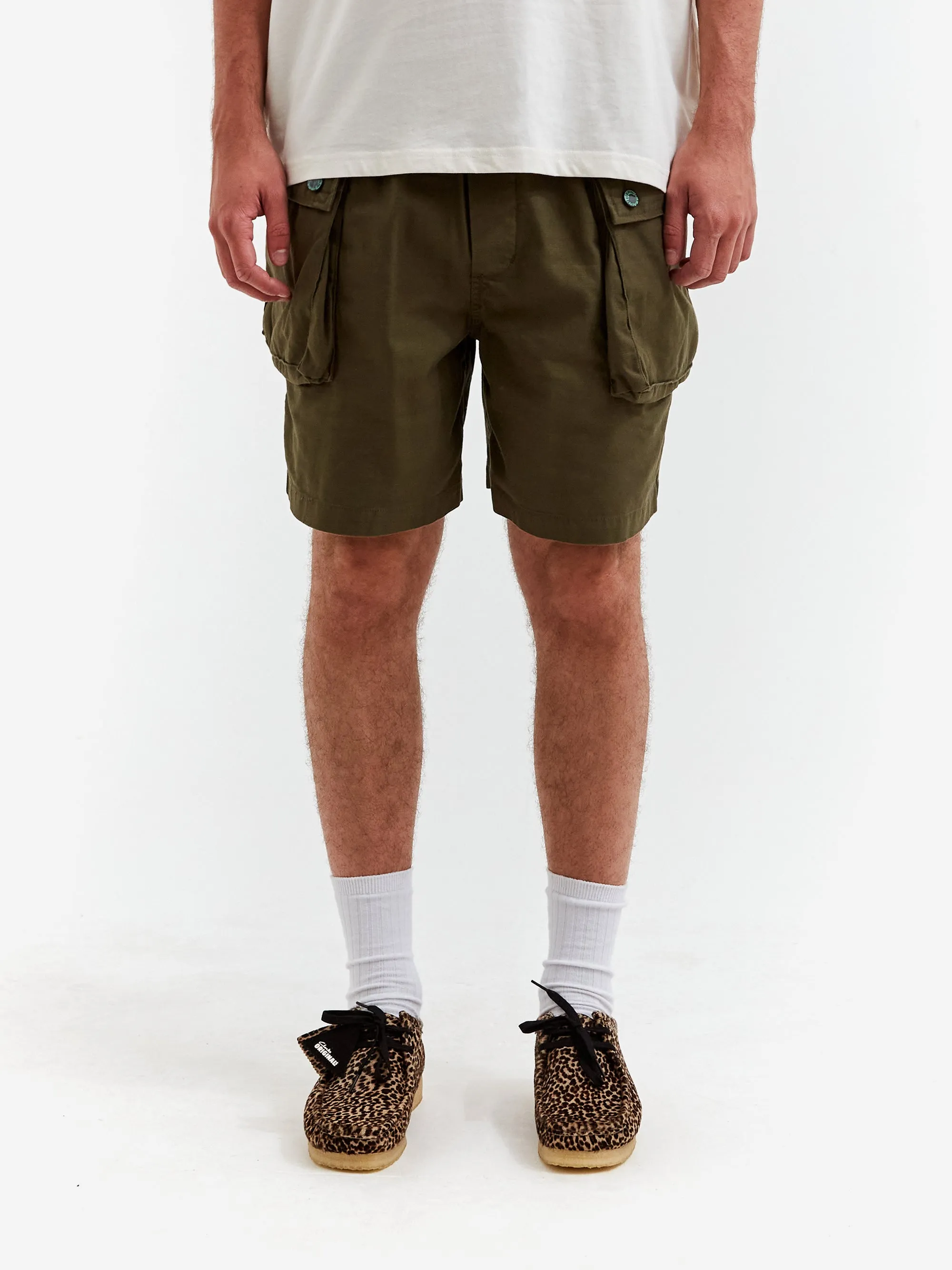 Brain Dead Military Climber Short - Olive