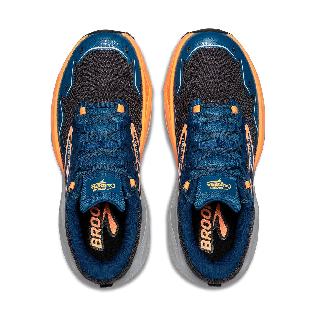 Brooks Caldera 7 Mens | Ebony/blue Sapphire/orange