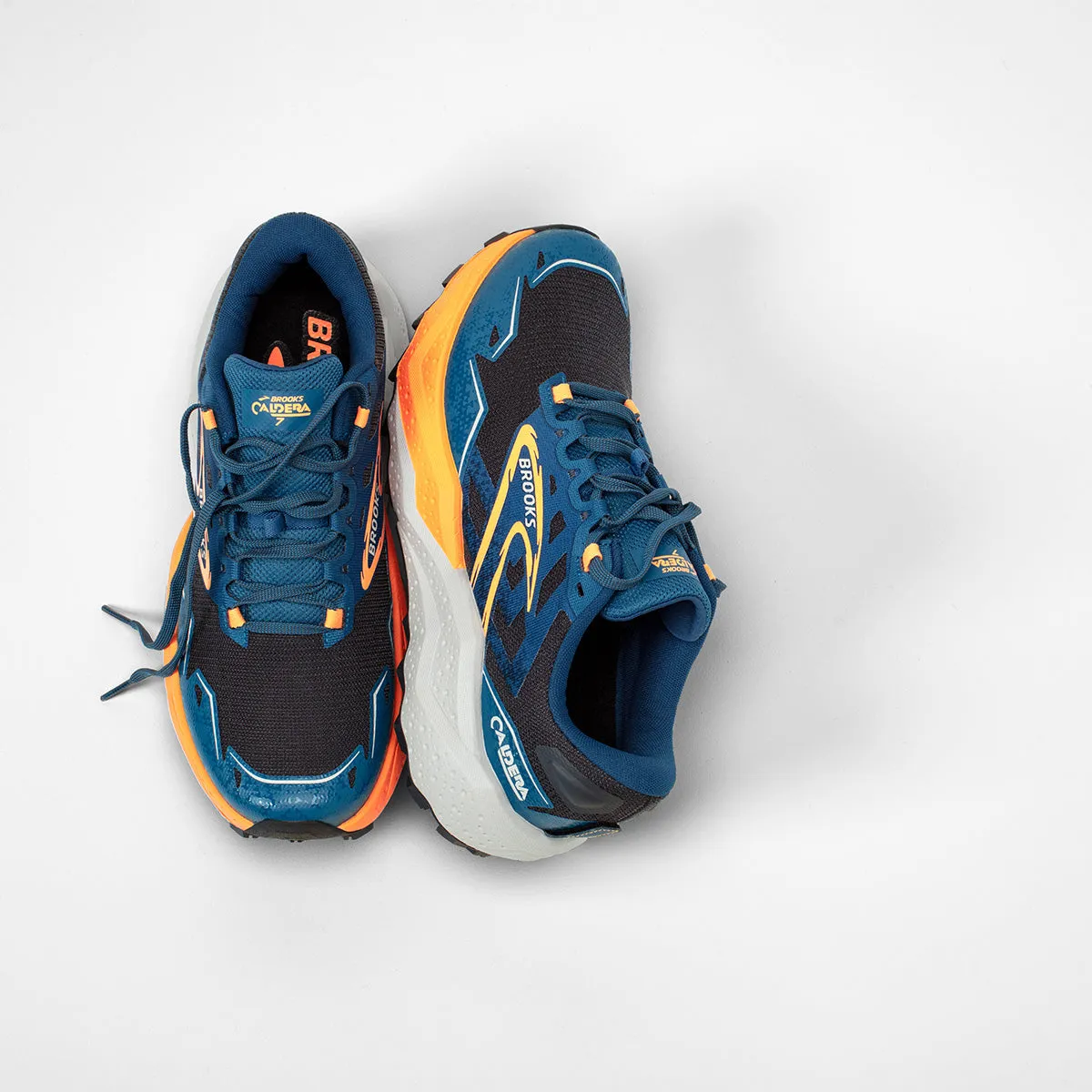 Brooks Caldera 7 Mens | Ebony/blue Sapphire/orange