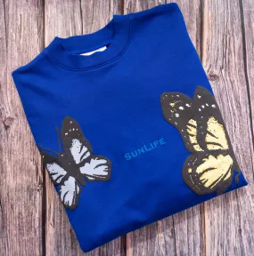 Butterfly Crewneck - Blue