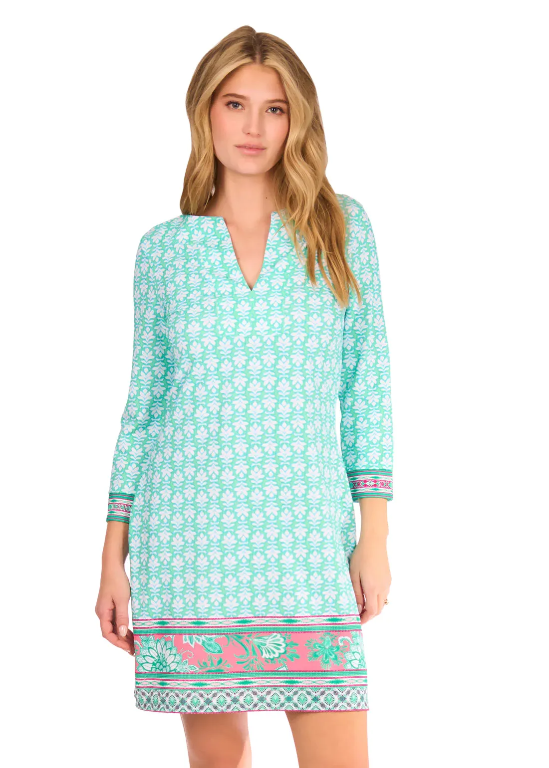 Cabana Life Cote d`Azur Long Sleeve Tunic Dress