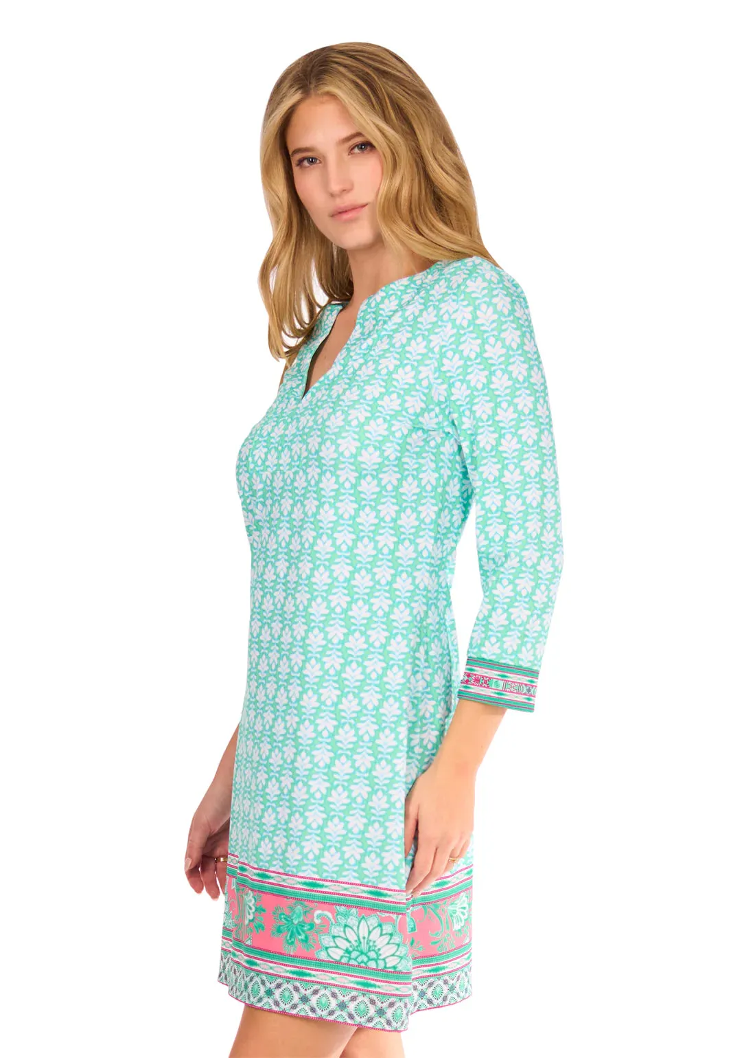 Cabana Life Cote d`Azur Long Sleeve Tunic Dress