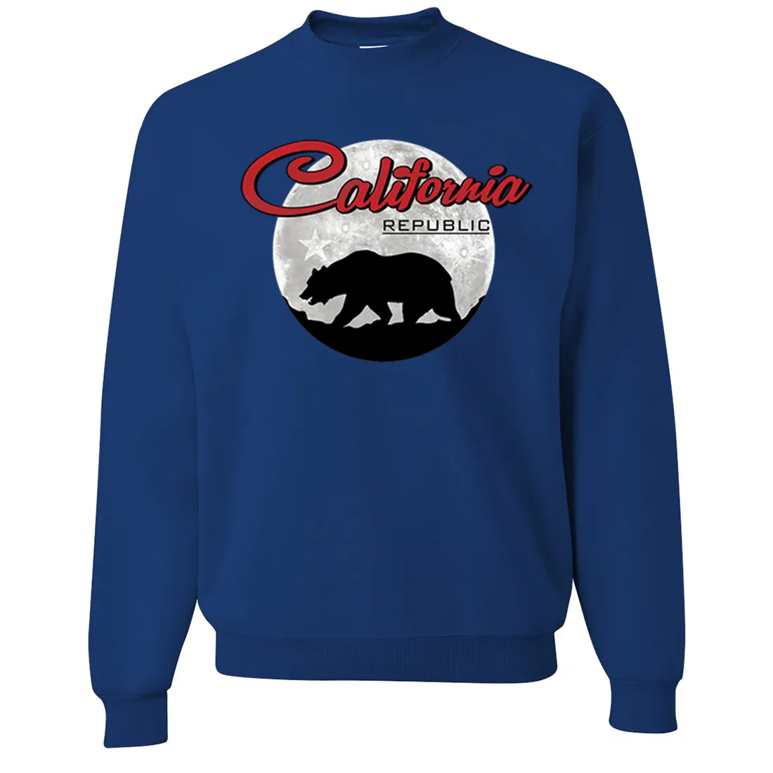 California Republic Full Moon Bear Crewneck Sweatshirt