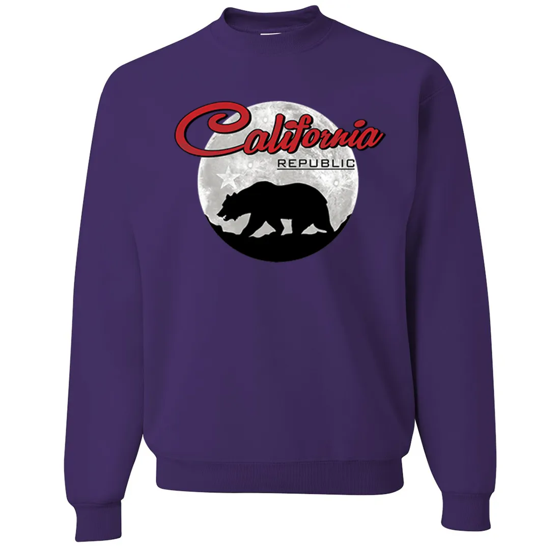 California Republic Full Moon Bear Crewneck Sweatshirt