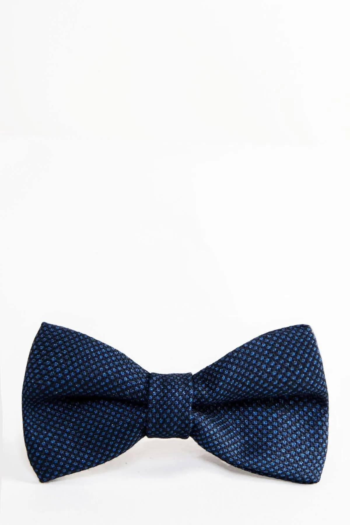 CALLUM - Navy Blue Birdseye Bow Tie