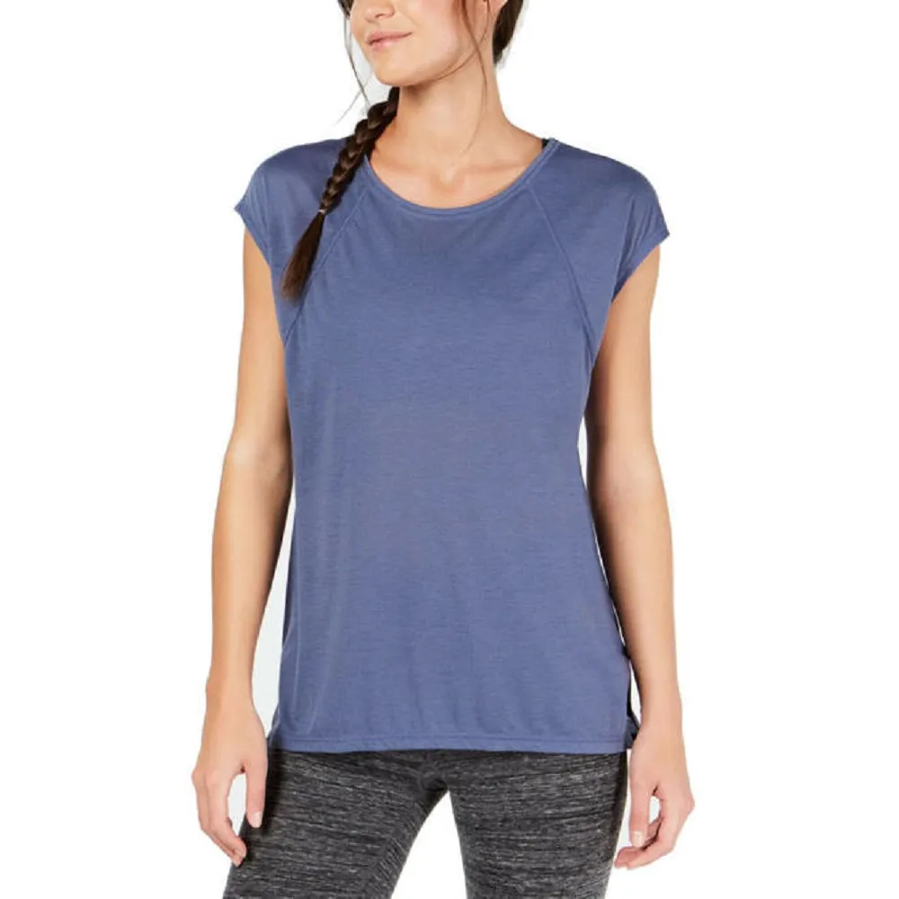 Calvin Klein Performance Women's Crisscross Back T-Shirt, Blue, S