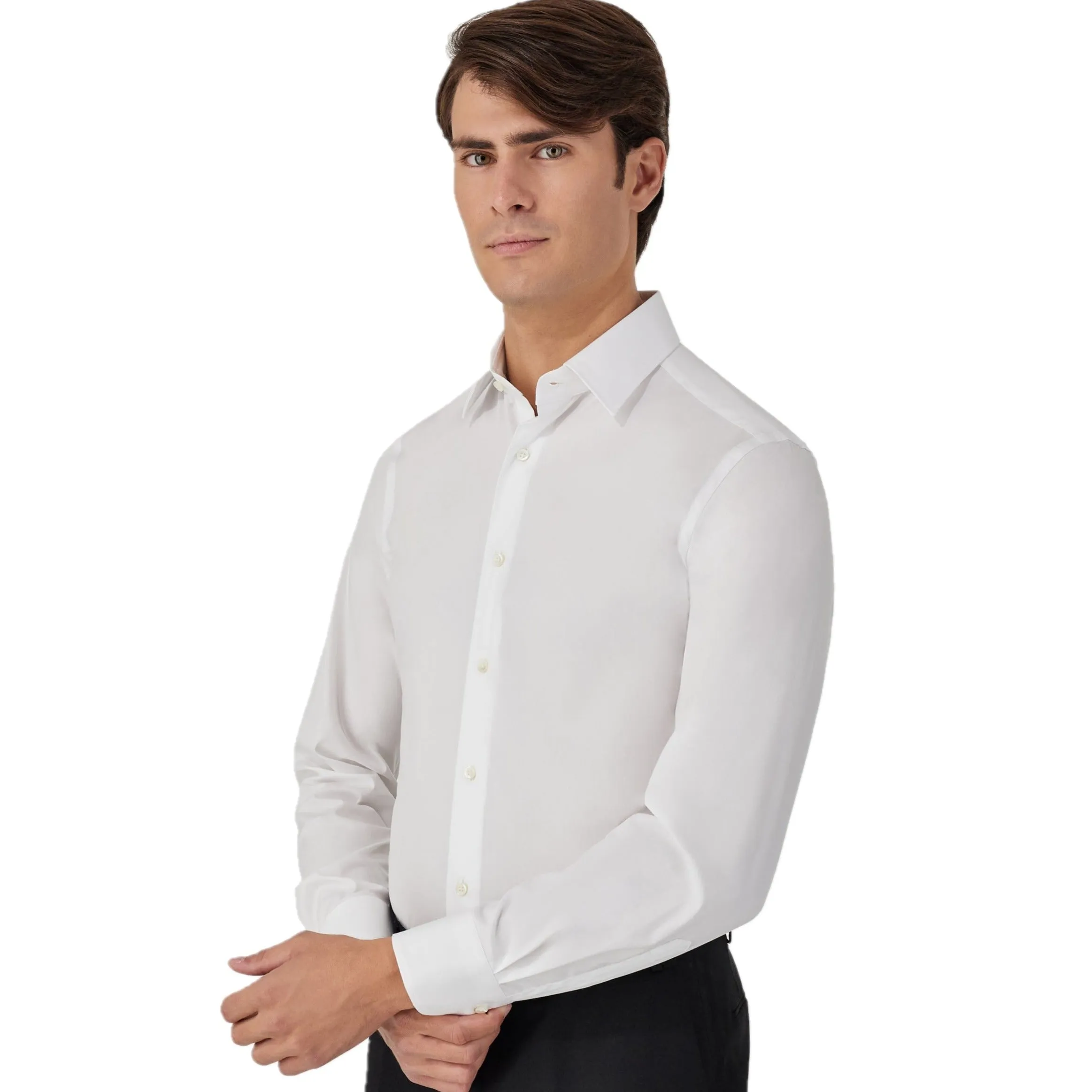 Canali Stretch Poplin Shirt