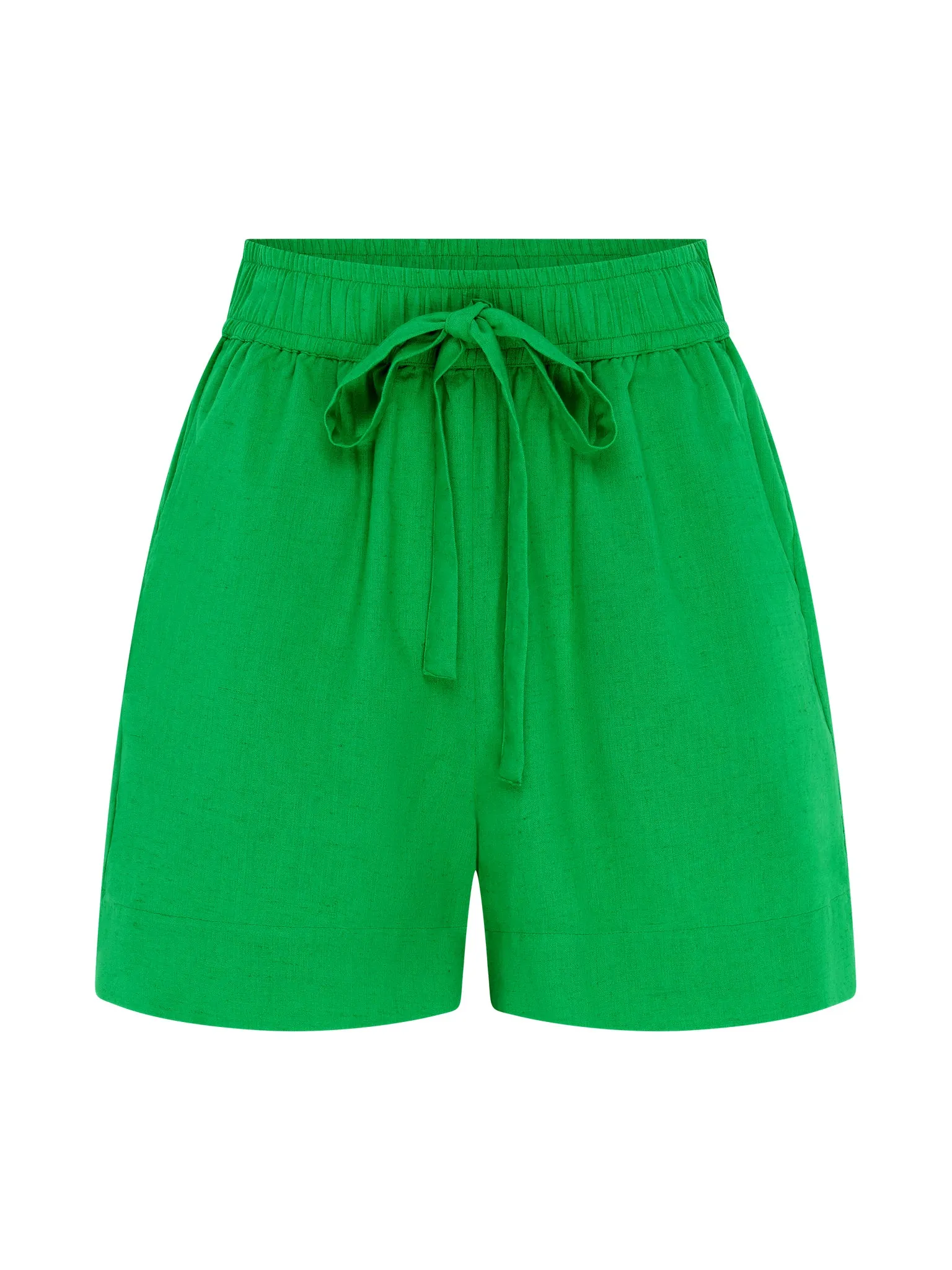 Canaria Elasticated Shorts in Green