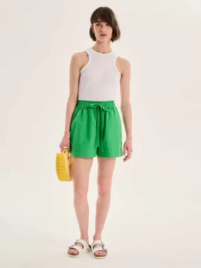 Canaria Elasticated Shorts in Green