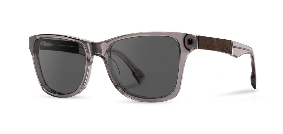 Canby XL Acetate Sunglasses | Smoke / Elm Burl | Grey Polarized | Shwood