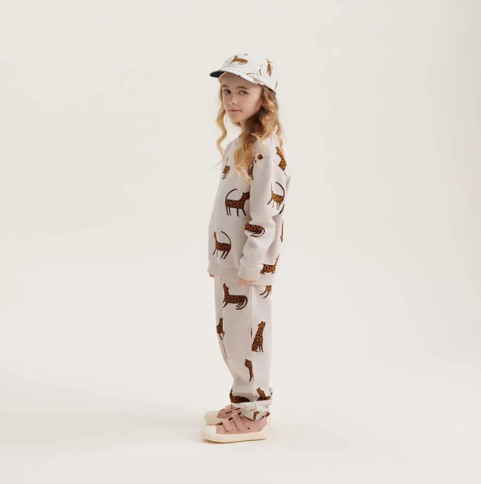 Cap - Organic Cotton - Leopard / Sandy