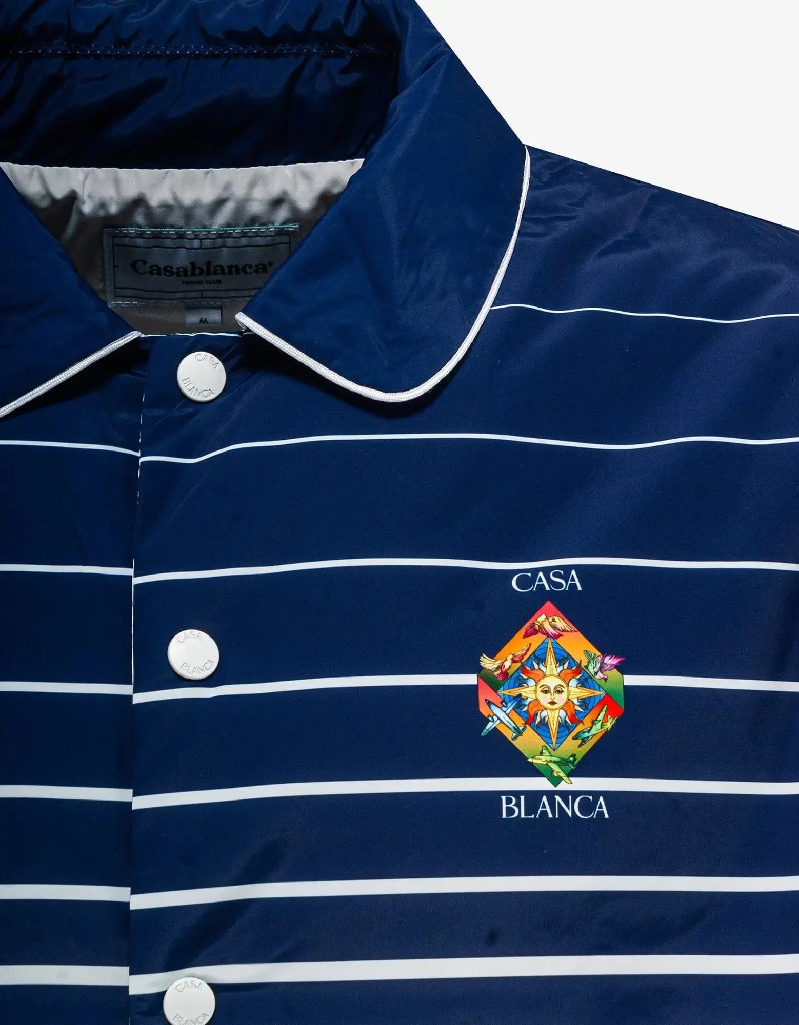 Casablanca Blue Les Elements Coach Jacket