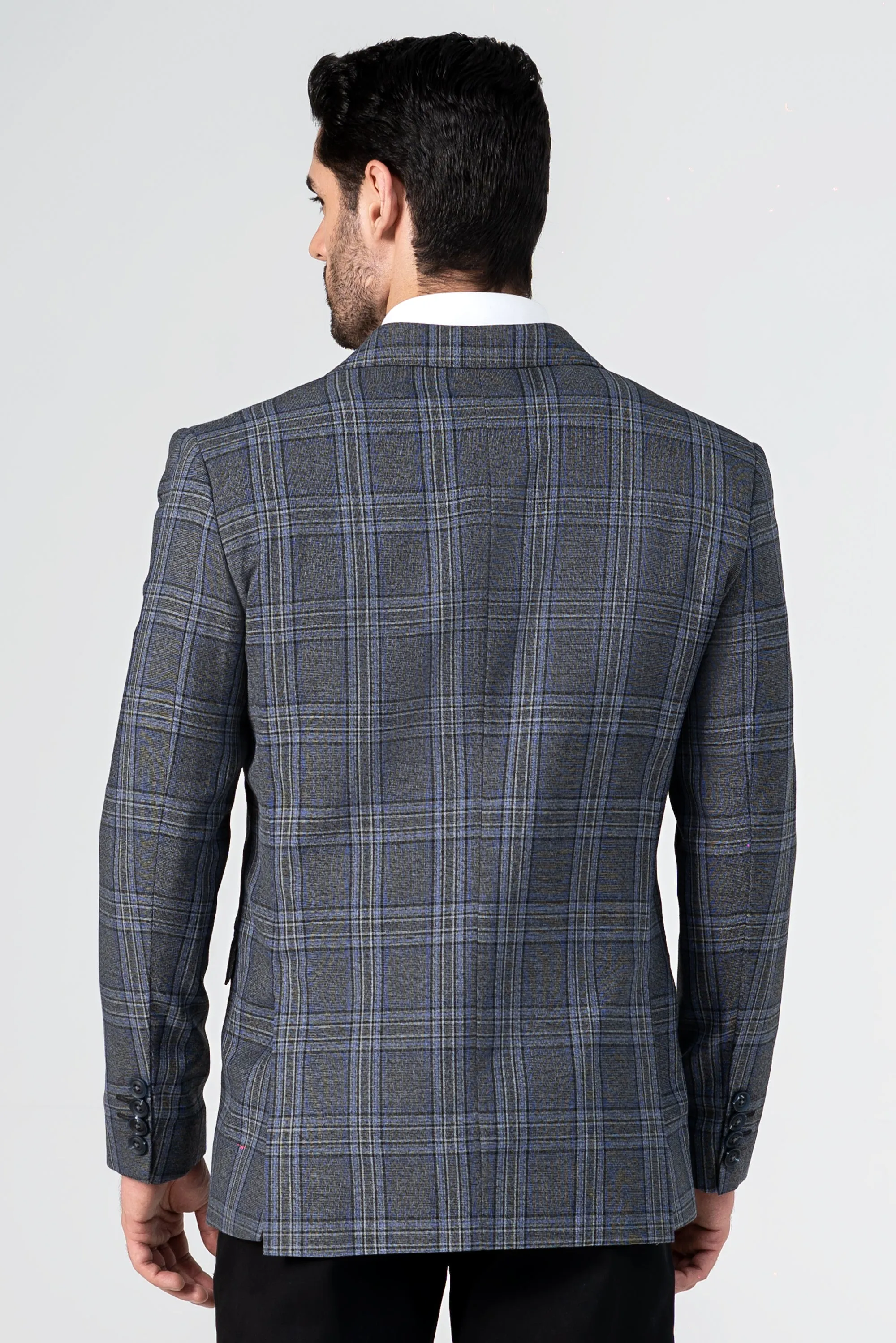 CASUAL COAT GREY CHECK