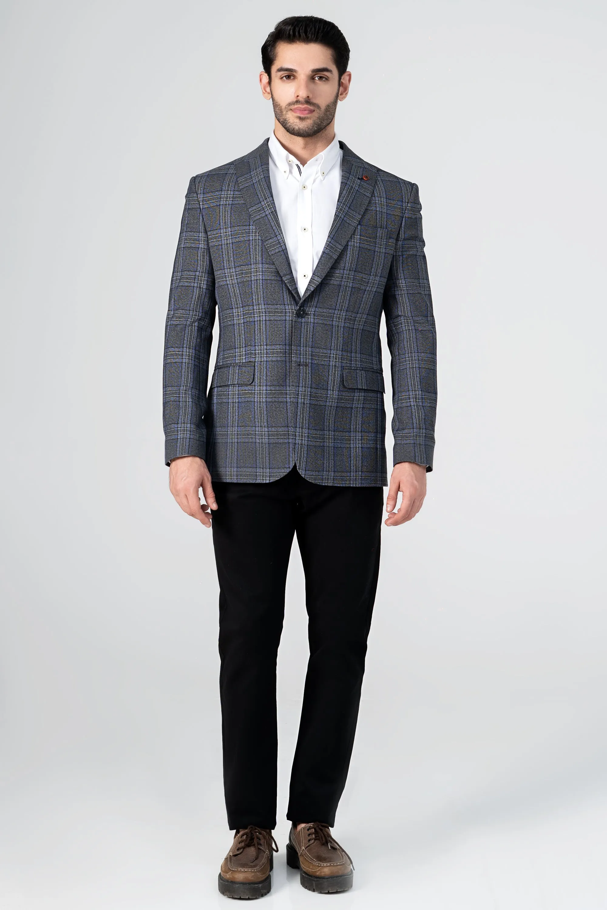 CASUAL COAT GREY CHECK