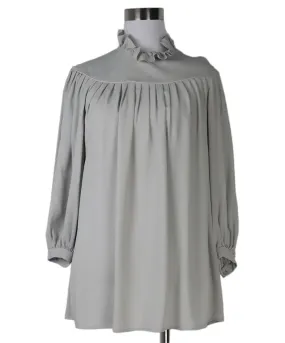 Celine Grey Silk Blouse sz 4