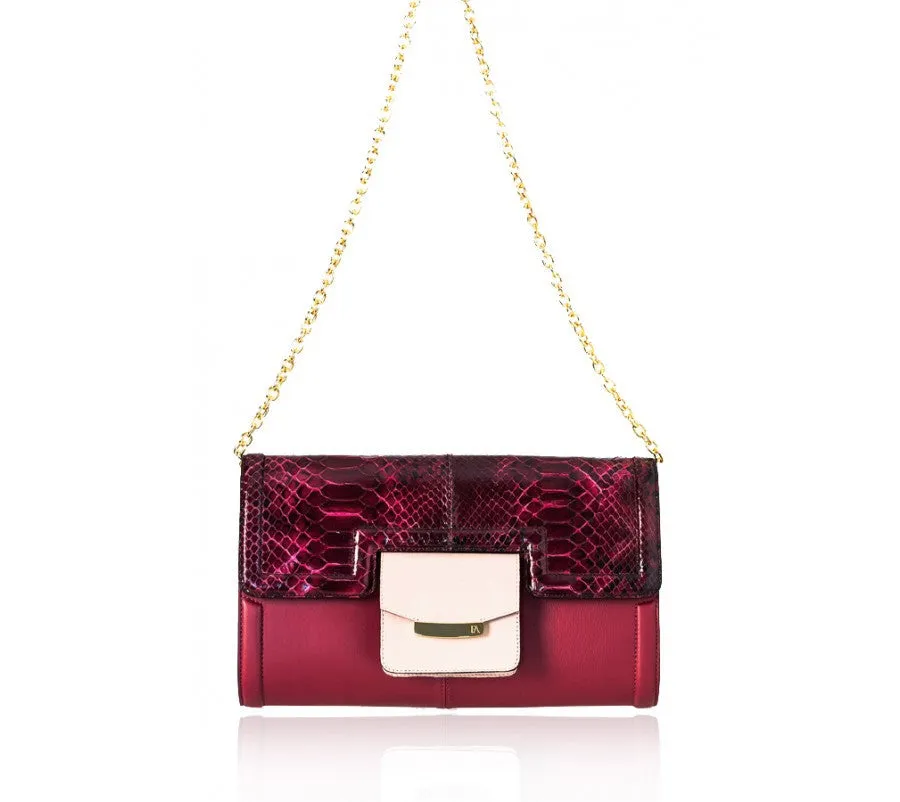 Cherry Red Serena Clutch